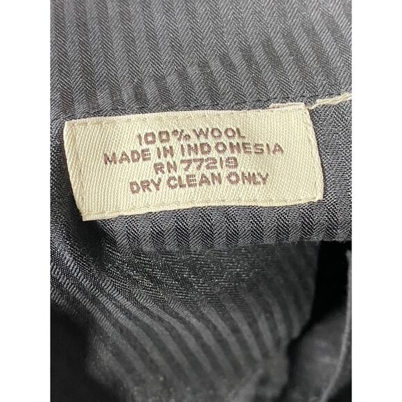 PRONTO UOMO Men's Black Modern-Fit Flat Front Wool Dress Pants SZ 39X30 - Picture 12 of 12